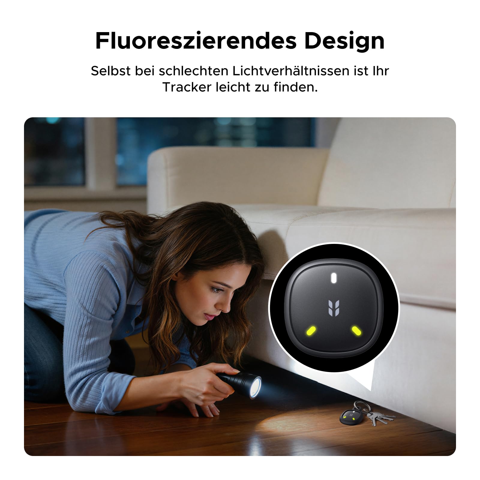 UGREEN FineTrack Mini Duo 2 Tracker kompatibel mit iOS & Android, 4 Pack 5