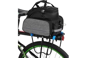 Lixada Bike Pannier Bag, 25L Double Side Waterproof Rear Rack Bike Bag for Riding Cycling Travelling
