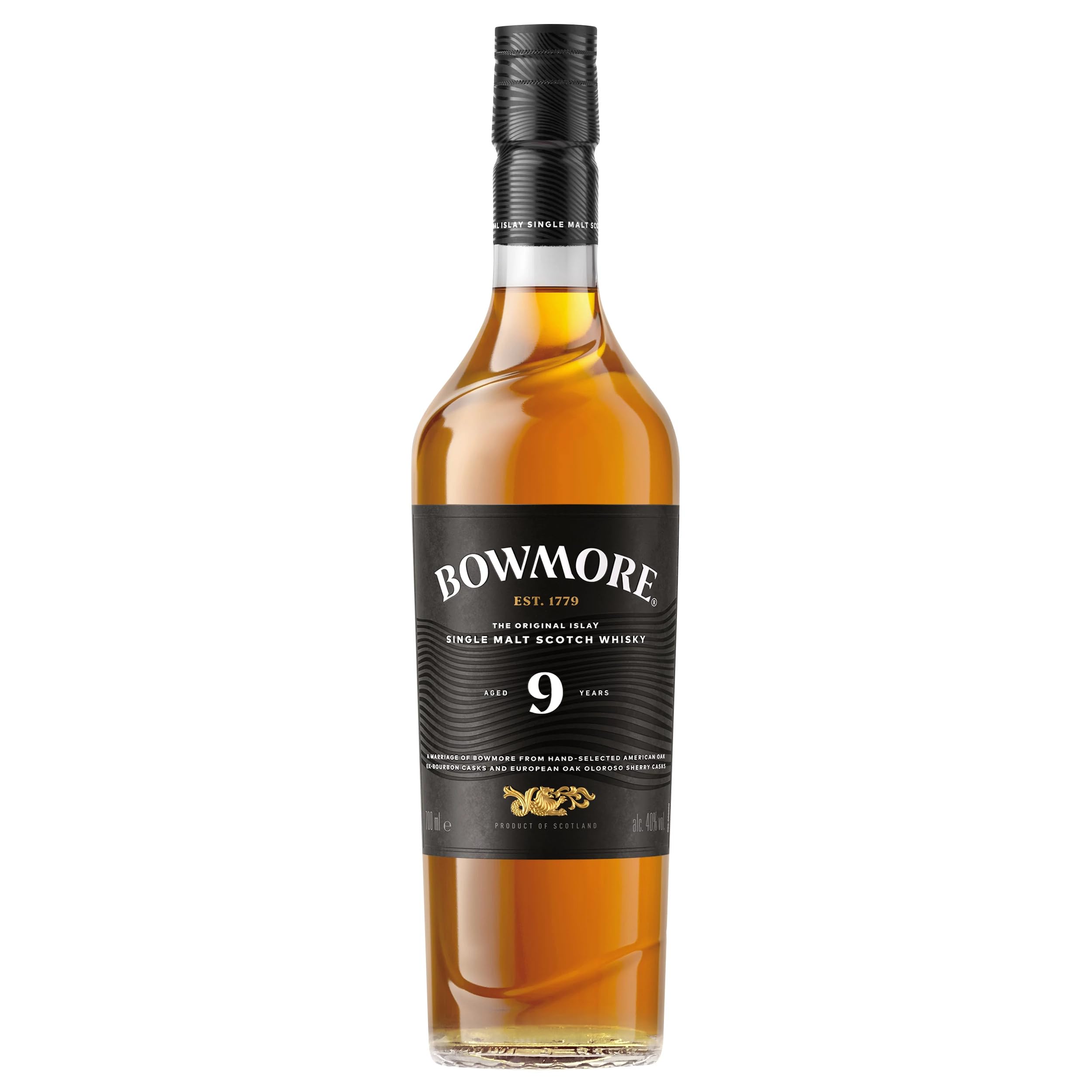 Bowmore 9 Jahre, Islay Single Malt Scotch Whisky, mit Geschenkverpackung, fruchtig und subtil rauchig, 40 Prozent Vol, 0,7 l 3