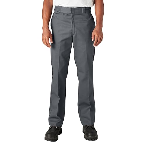 Dickies Men’s Original 874 Work Pants – Durable Straight Leg Uniform Trousers for Men, Ideal for Industrial or Office Use, Charcoal, 32W x 30L