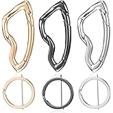 Andibro 3PCS Y2K Carabiner Keychain, Irregular Heavy Duty Key Ring, Cute Cool Multi-Use Carabiner Hook for Backpacks Keys Purse Outdoor Gear