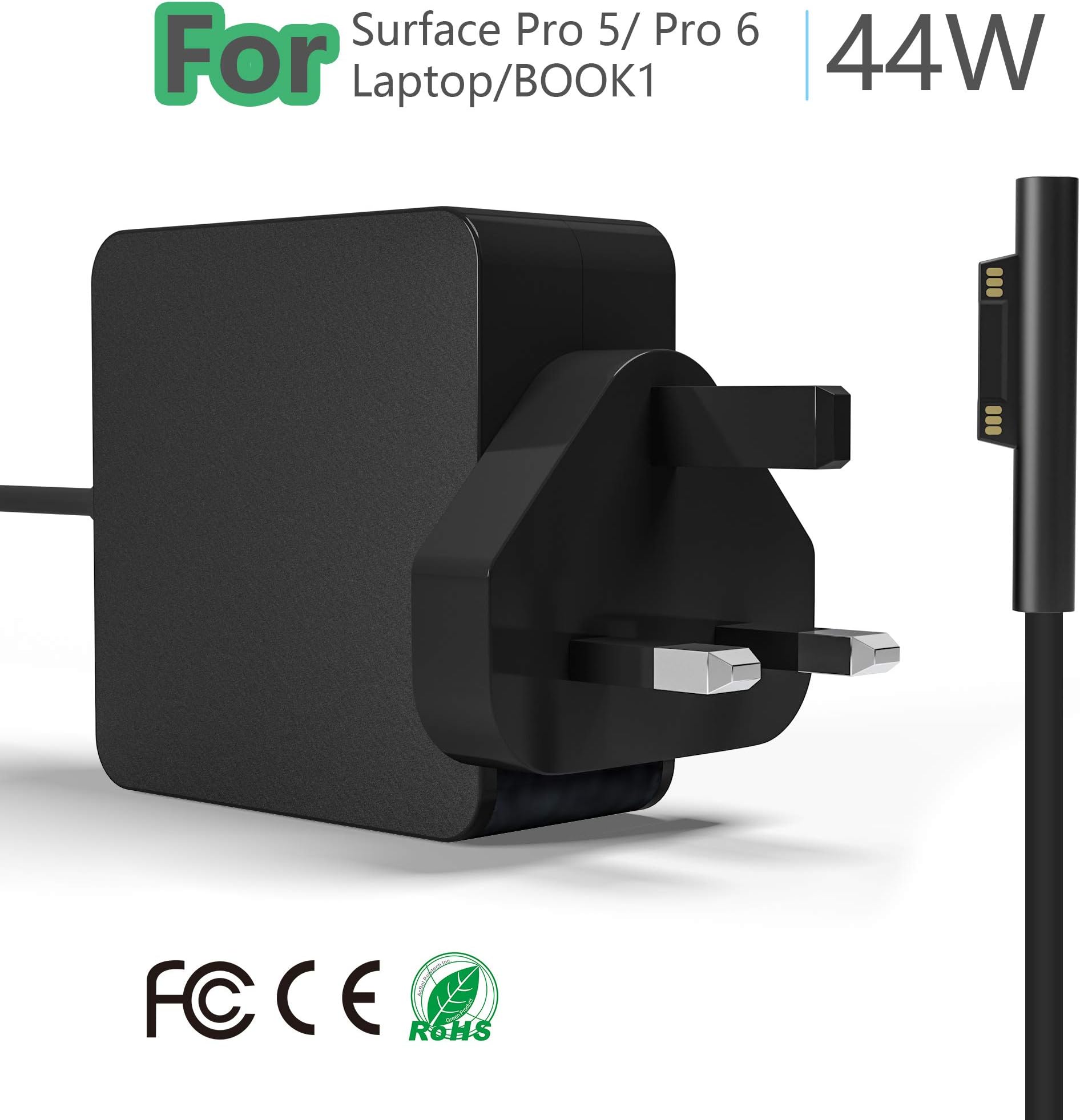 Microsoft Surface Pro Charger & Laptop /BOOK1 Charger, Cateck 15V 2.58A 44W Power Portable Charger for Microsoft Surface Pro 5 & Surface Pro 6 & Surface Laptop & Microsoft Surface BOOK1