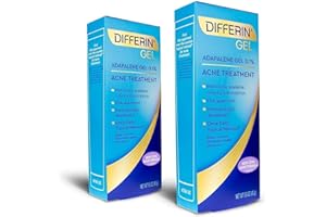 Differin Adapalene Gel 0.1% Acne Treatment, 45 gram, 180-day supply, 1.6 Ounce (Pack of 2)