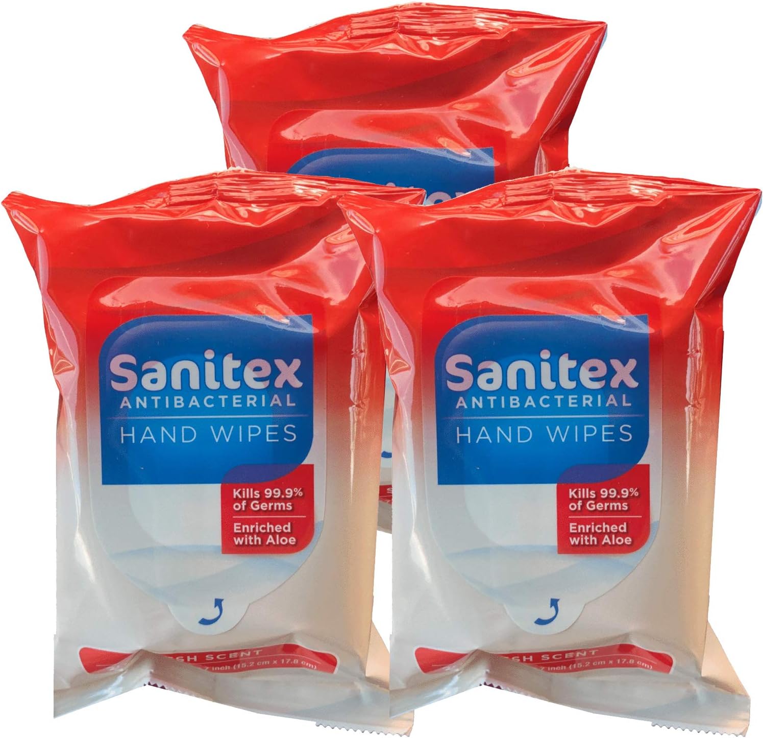 Sanitex Cleaning Hand Wipes, Fresh Scent, Pack with 20