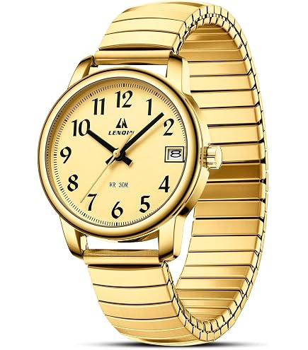 Amazon.com: BOSHIYA Small Golden Watches for Women Easy 