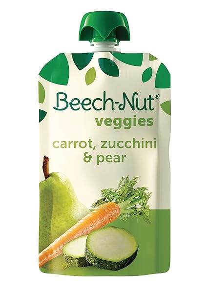 BEECH-NUT VEGGIES STAGE 2 BABY FOOD, CARROT ZUCCHINI...