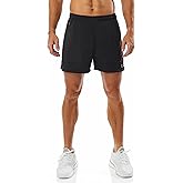Ouber Men's Athletic Gym Shorts Workout Quick Dry Shorts for Men Running Training with Zipper Pockets