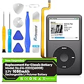 OHZHAO 2026 Upgrade Replacement 1050mAh Battery 616-0232 Compatible with iPod 5th 6th 7th Generation Video Classic A1136 A1238 6th 80GB 6.5th 120GB 7th 160GB 5th 30GB with Repair Tool Kits