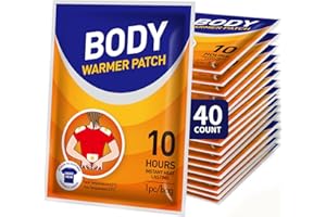 Large Hand & Body Warmers - 40 Count Heat Warmer Patch Disposable for Body, back, Hands & Toes - Hot hands Hand Warmer