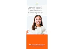 AMERICAN DENTAL ASSOCIATION Dental Sealants: Protecting Teeth, Preventing Decay ADA Patient Education Brochure, 6 Panels, Pack of 50 (W291)