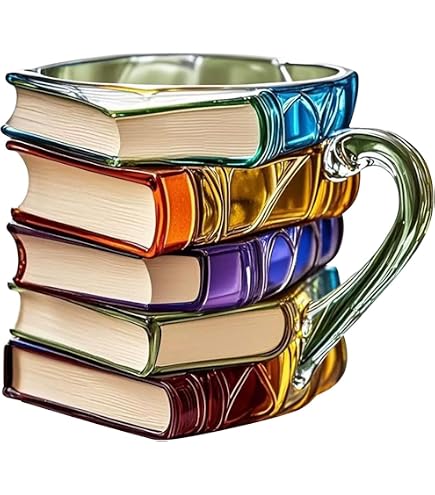 Mug Bibliothèque 3D : Une Tasse De Café Pour Les Amoureux Des Livres