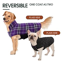 Kuoser Waterproof Dog Coat, Reversible Dog Jacket