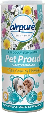 airpure Pet Proud Carpet Freshener Odour Eliminator Flowers White Pack 6 view 2