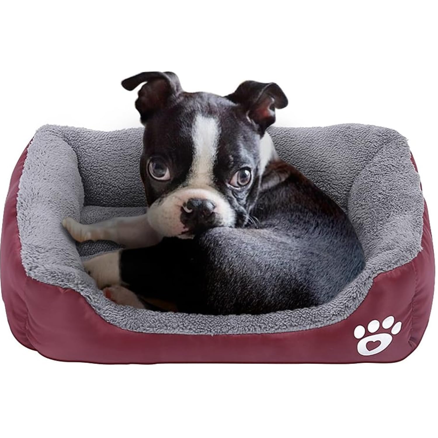 powerking Dog Bed,Waterproof Pet Mat Pad and Sleeping Cushion For Kitty Cat and Small Puppy Dog,Soft and Washable(Red)