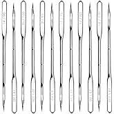 120 Pcs Sewing Machine Needles, Universal Regular Point Sewing Machine Needles for Brother, Singer, Janome, Varmax Heavy Duty
