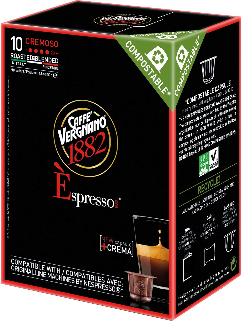 Caffe Vergnano Èspresso Intenso Capsules 3 Boxes Grocery