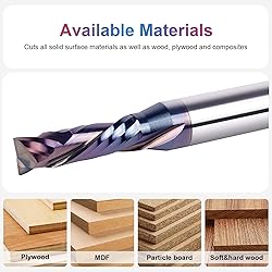 SpeTool Compression Spiral Router Bits 3/8 inch