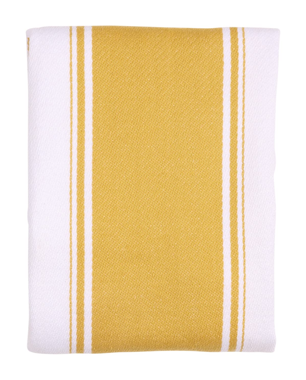 Dexam Love Colour Striped Tea Towel, Ochre — image 1