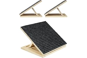 Foldable Wooden Dog Ramp for Stairs, Non-Slip Dog Stairs, 2 Pack for Small or Medium Dogs and Cats， Step and Stair for Injure