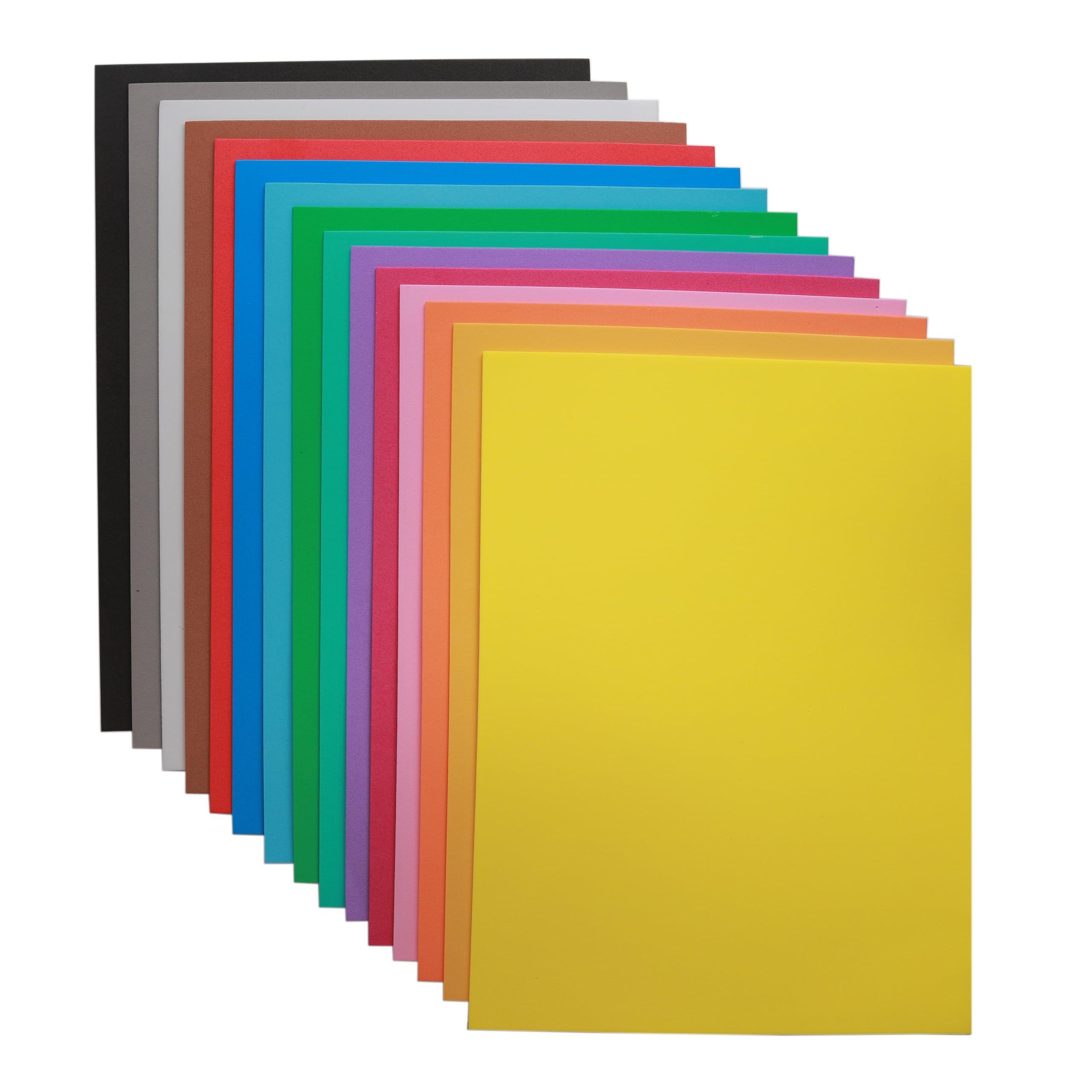 Photo 1 of EVA Foam Sheets for Crafts, 15 Assorted Colors, 9 x 12 Inch, 2mm Thickness, 15 Pack – Perfect for DIY Arts and Crafts, Foam Paper for Kids, Cosplay and Costumes