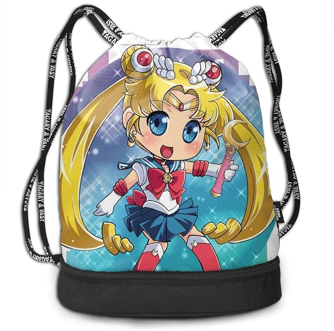 Anime Cute Drawstring Bags Multifunción Bundle Mochila de gran