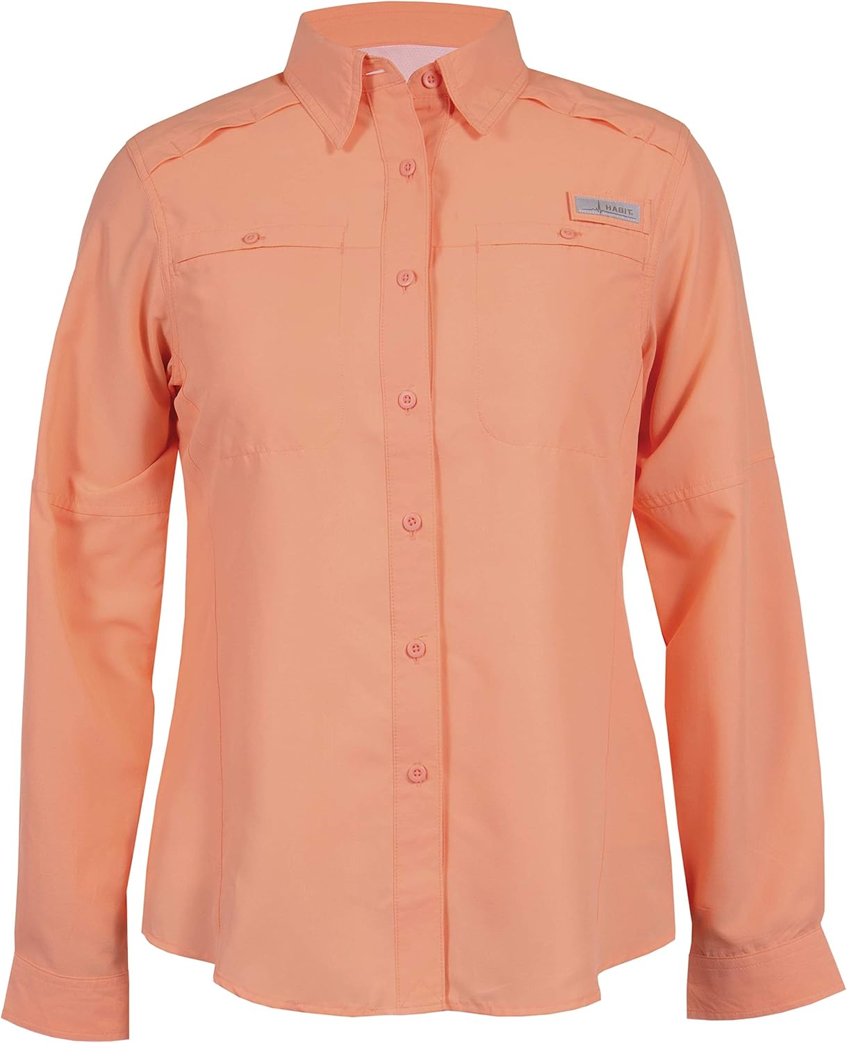 HABIT Womens Schooner Cove Short Sleeve River Guide Fishing Shirt: Clothing