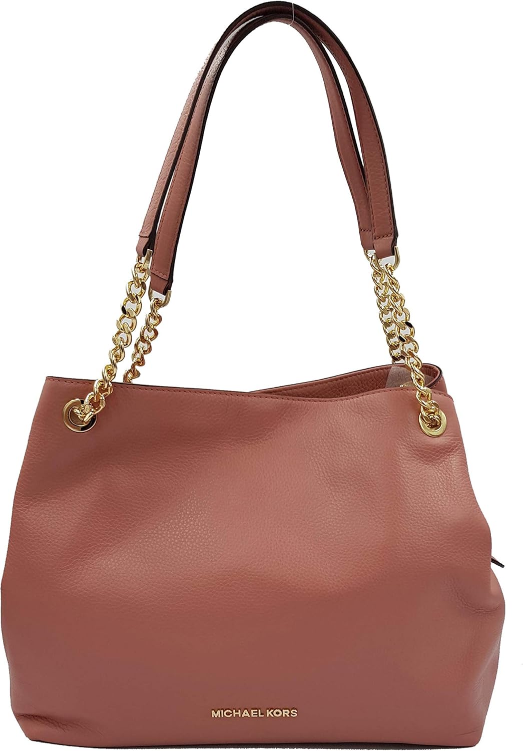 Michael Kors Jet Set Large Chain Shoulder Bag Pebble Leather Rose Buy