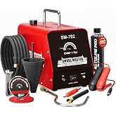 AutoLine Pro *2025 New Model* Automotive High Volume Smoke Machine - EVAP Leak Detector with Built-in Air Compressor - Model 702A &ndash; EVAP Vacuum Exhaust Smoke Detector Tools Kit - Red