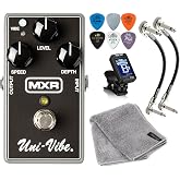 MXR M68 Uni-Vibe Chorus Vibrato Electric Guitar Effects Pedal with Tonebird Bundle Including Dunlop Picks, 2 MXR Patch Cables and Plush Dunlop Microfiber Care Cloth, True Tune Chromatic Tuner