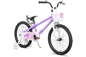 JOYSTAR Pluto 12 14 16 18 20 Inch Kids Bike with Light Up Training Wheels, Kids' Bicycle for Boys Girls Age 3-12 Years, Children Bikes, Multiple Colors