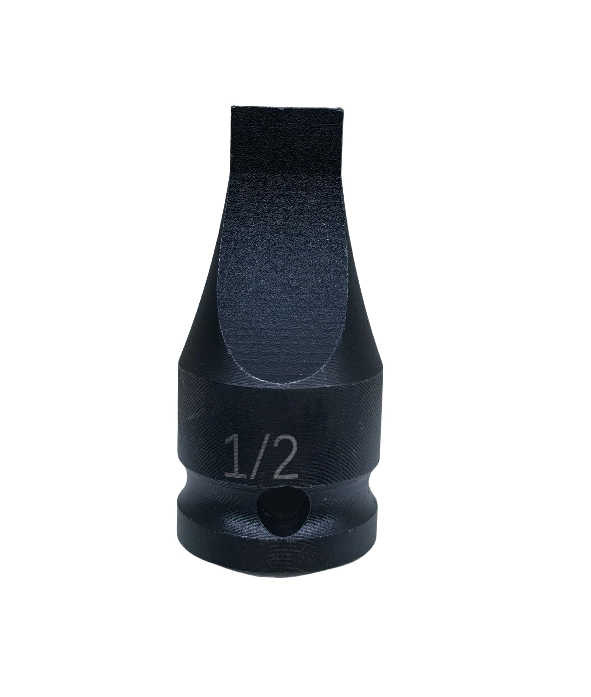 Photo 1 of 1/2-inch Drive Slotted Screwdriver Bit Socket/Drag Link Socket, 1/2" Width x 5/64" (2mm) Thickness Tip, Heat-Treated Cr-Mo Alloy Steel