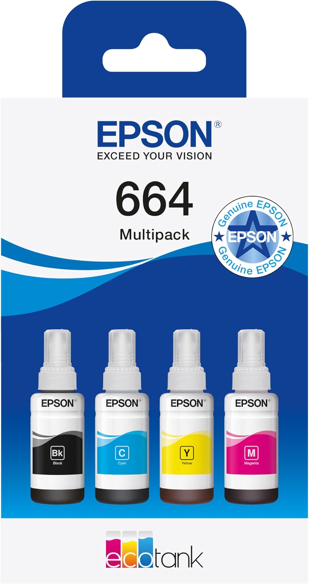 Epson EcoTank 664 Genuine Ink Bottle Multipack Black