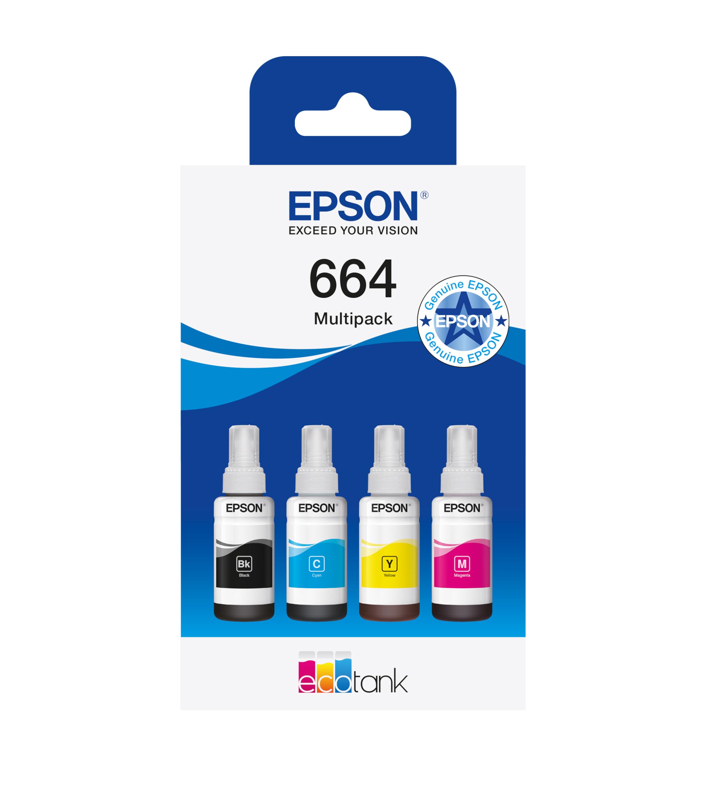 Epson EcoTank 664 Genuine Multipack Ink Bottles