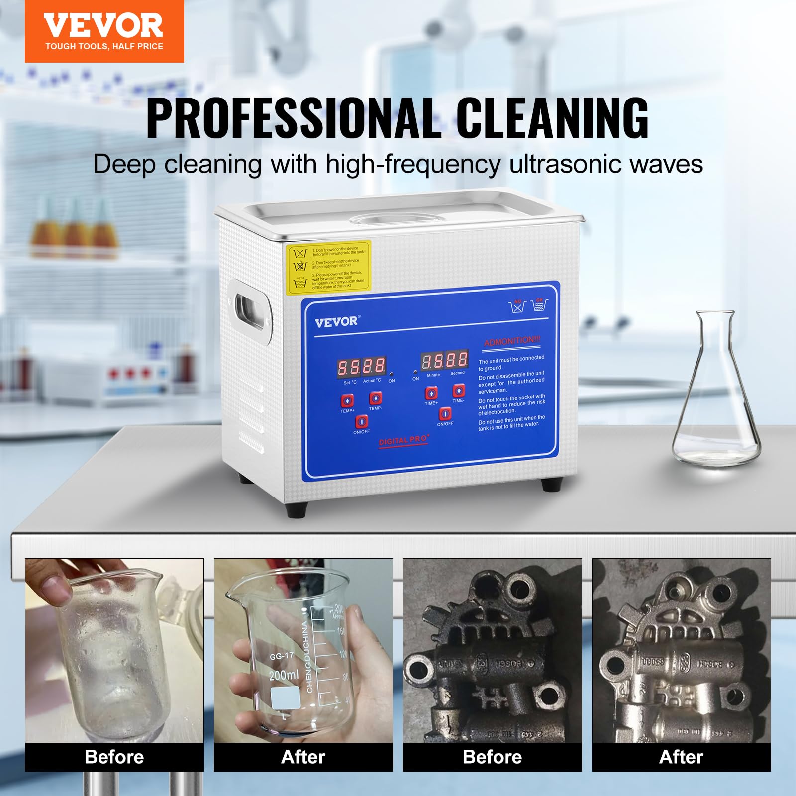 Mua VEVOR Ultrasonic Cleaner with Digital Timer & Heater, Professional ...