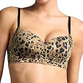 EBY Ultimate All Day Balconette Push Up Bra for Women - Sexy, Seamless, Wireless Comfort Bra with Flattering Lift