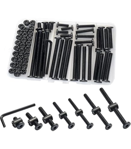 10 Tornillos M6 X 100 Mm Para Muebles Y Tuercas De Barril, Tornillos Hexagonales Con Tuercas De Barril Y Llave Hexagonal, Kit Surtido De Cierre De Tuerca Para Sillas, Muebles Y Camas