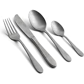 Keltum Stainless Steel Matte 4 Piece Silverware Set
