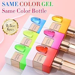 Double Rhythm 6 Pcs 15 ML Gel Polish Set Same Color