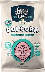LesserEvil Organic Homer's Secret Blend Popcorn, 4.6 OZ