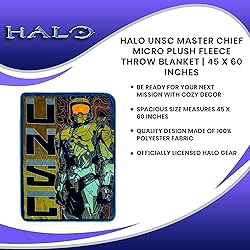 Halo UNSC Master Chief Micro Plush Fleece Throw