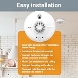 FireAngel HW1-R Mains Powered Heat Alarm with 9V Battery Backup White 1-Pack view 5