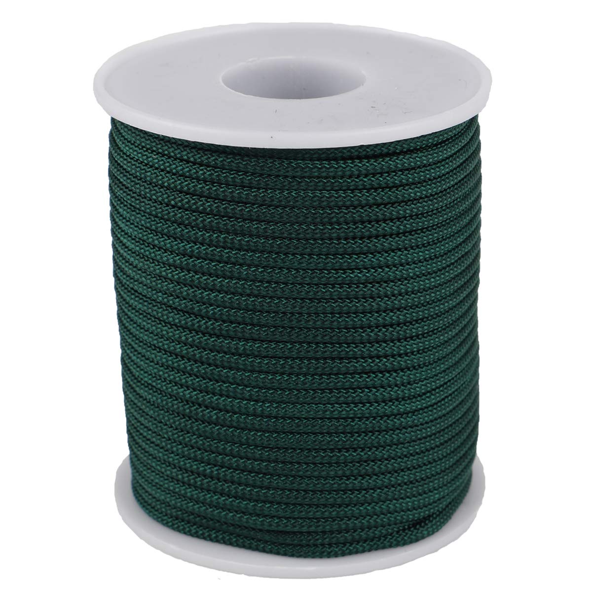 Nylon Twine Cord Thread String for Necklace Bracelet Jewelry Making Crafting Accessories (Dark green, 2mm-98feet)