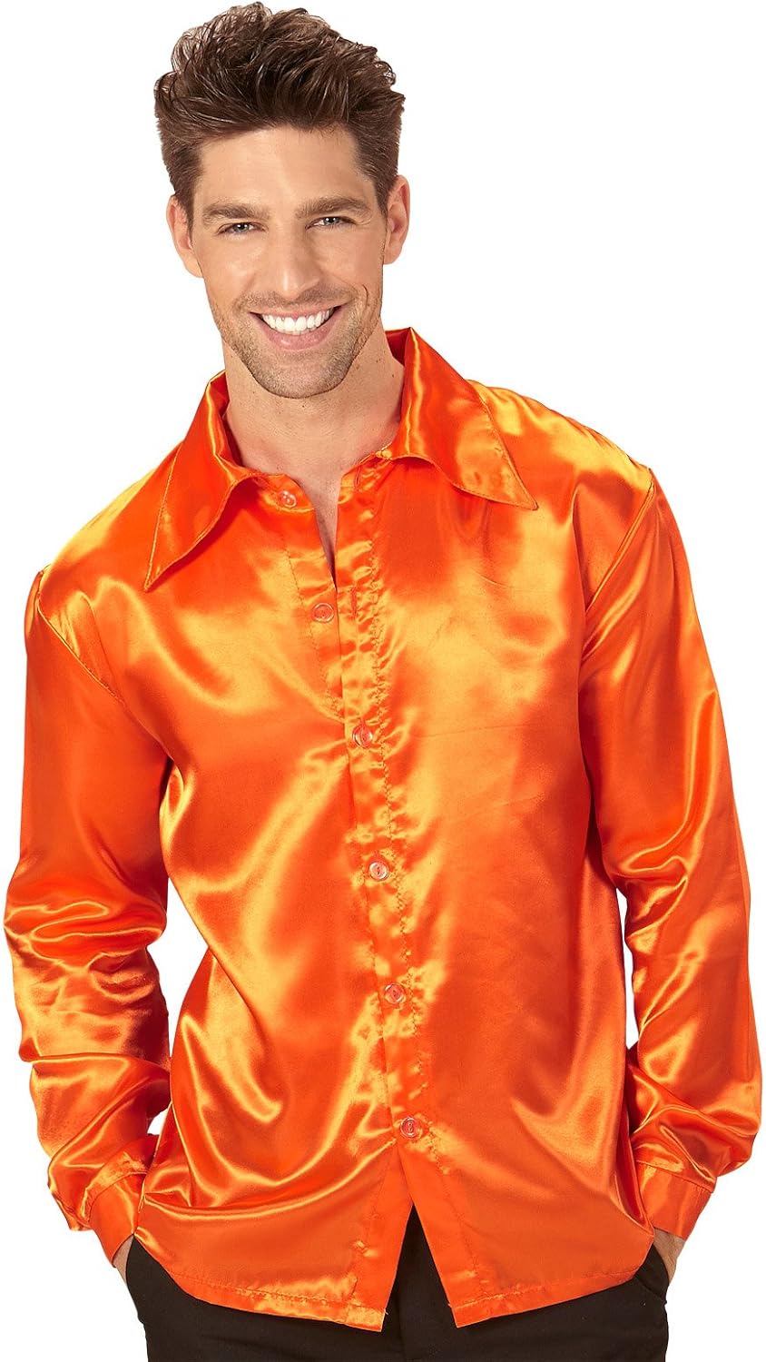 Widmann ? 70s Disco Shirt, Orange, XL - Image 3