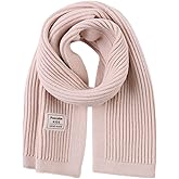 Peecabe Kids Scarf Soft Warm Knit Neck Warmer Winter Classic Scarf for Boys Girls