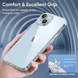SUCGLES for iPhone 15 Case, Shockproof Military