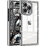 ROSEHUI Clear Glitter Phone Case for iPhone 16