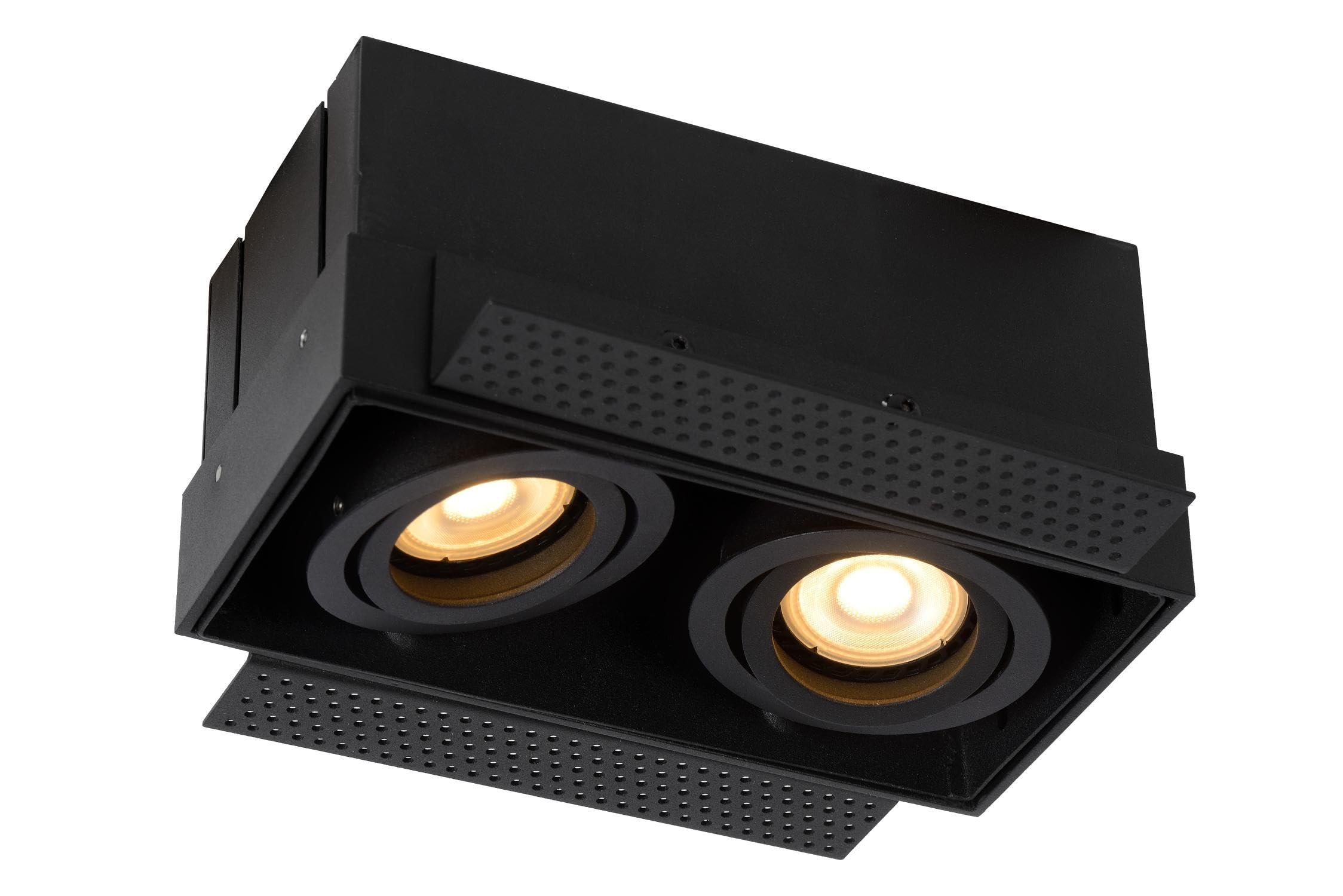LUCIDE TRIMLESS - Recessed Spotlight - 2xGU10 - Black