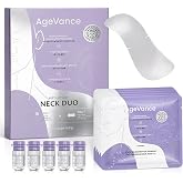 AgeVance PEPTILIFT LAB&trade; NECK DUO, Fine Line Care Firming Neck Mask | Hydrating Neck Firming Mask with 7-Peptide Blend, Black Reishi Mushroom Extract &amp; 8D Hyaluronic Acid, 2-Step Neck Care