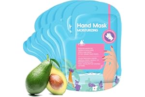 6 Pairs Mositurizing Hand Mask with Shea Butter and Goat Milk, Hydrating Hand Masks for Dry Cracked Hands, Hand Mask for Soft