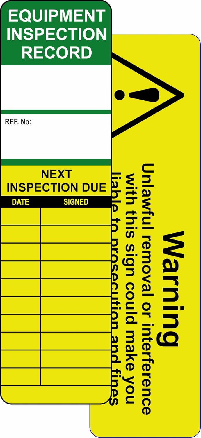 Universal Inspection Tag Insert Pack of 10: Amazon.co.uk: Office Products